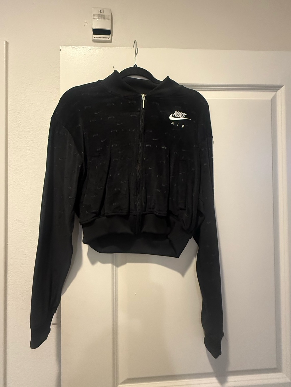 Nike Black Women's Cropped Bomber Jacket